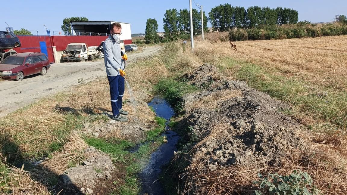 Keşan’da larvasit ve uçkunla mücadele sürüyor
