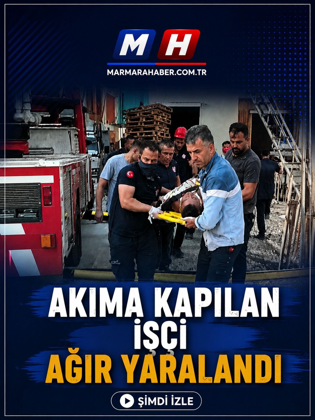 Yüksek gerilim hattına kapılan işçi ağır yaralandı