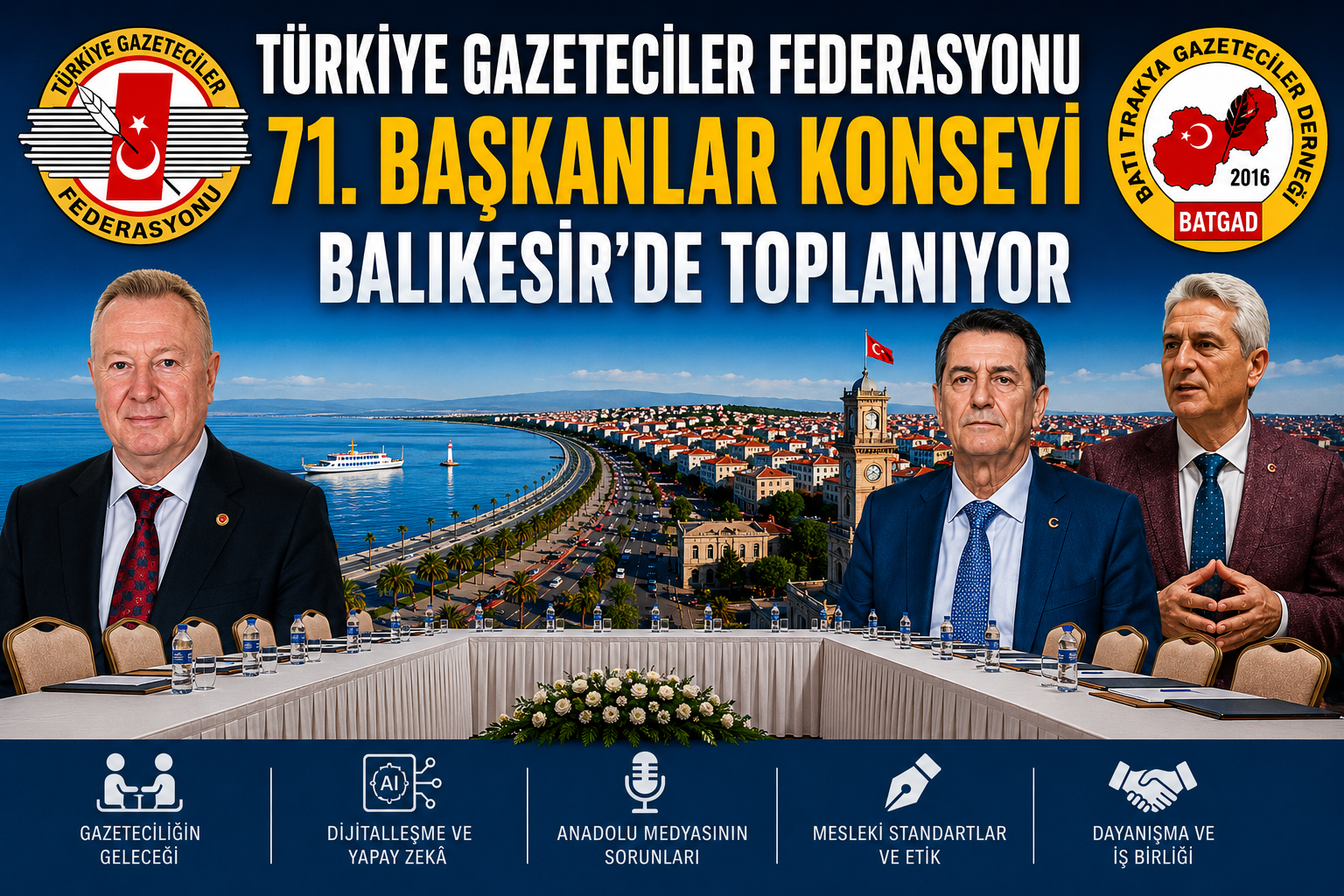 71. BAŞKANLAR KONSEYİ’NDE ANADOLU MEDYASININ GELECEĞİ MASADA