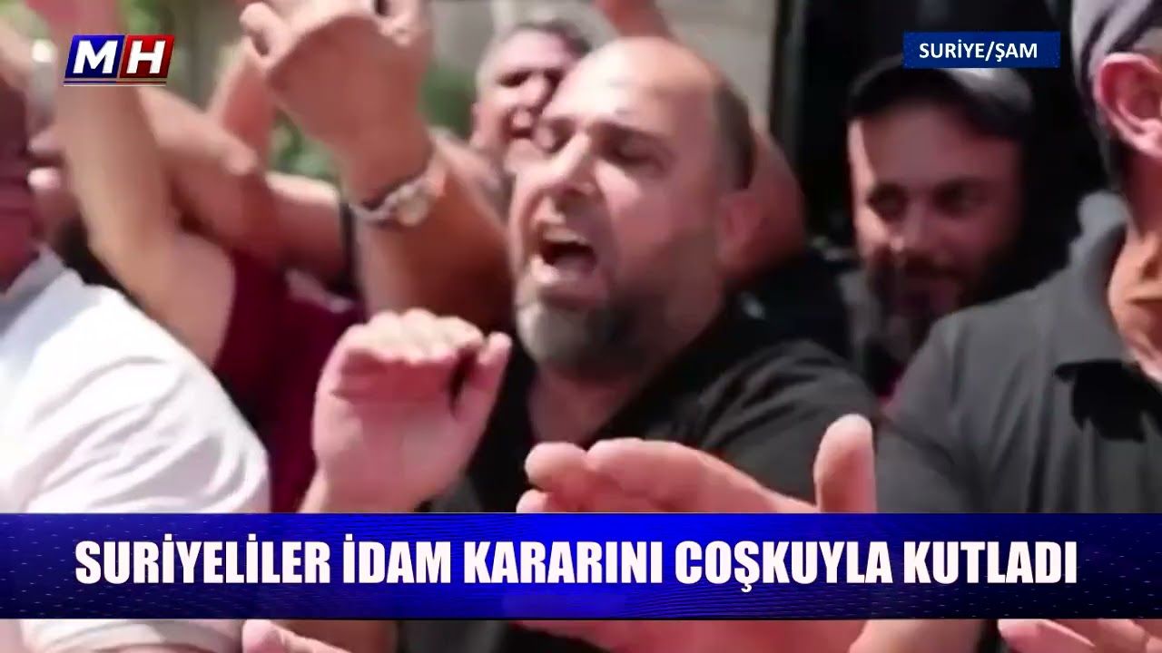 Suriyeliler idam kararını çoşkuyla kutladı