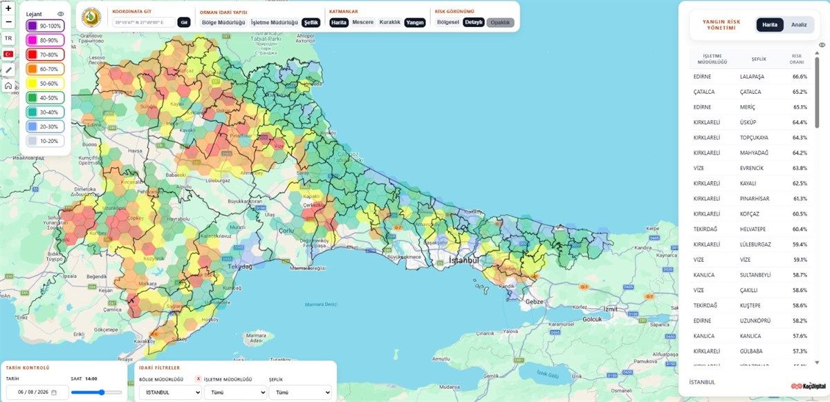 Valilikten orman yangını uyarısı