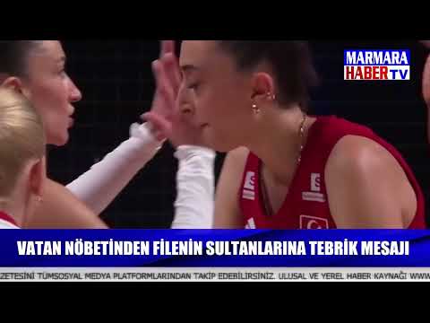 Vatan nöbetinde filenin sultanlarına tebrik mesajı