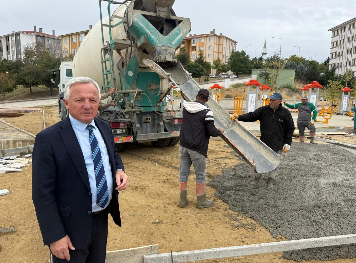 İpsala’da TOKİ bölgesine yeni park: Çalışmalar sürüyor