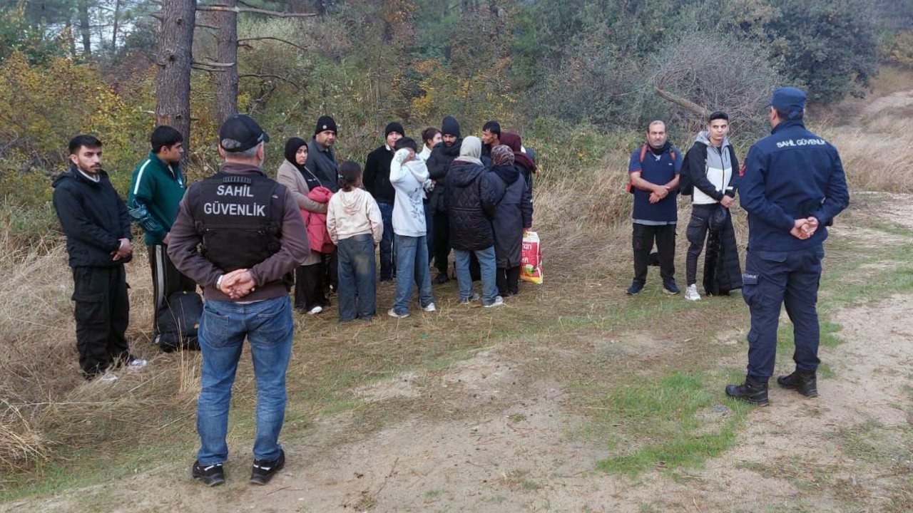 Enez’de 18 kaçak göçmen yakalandı