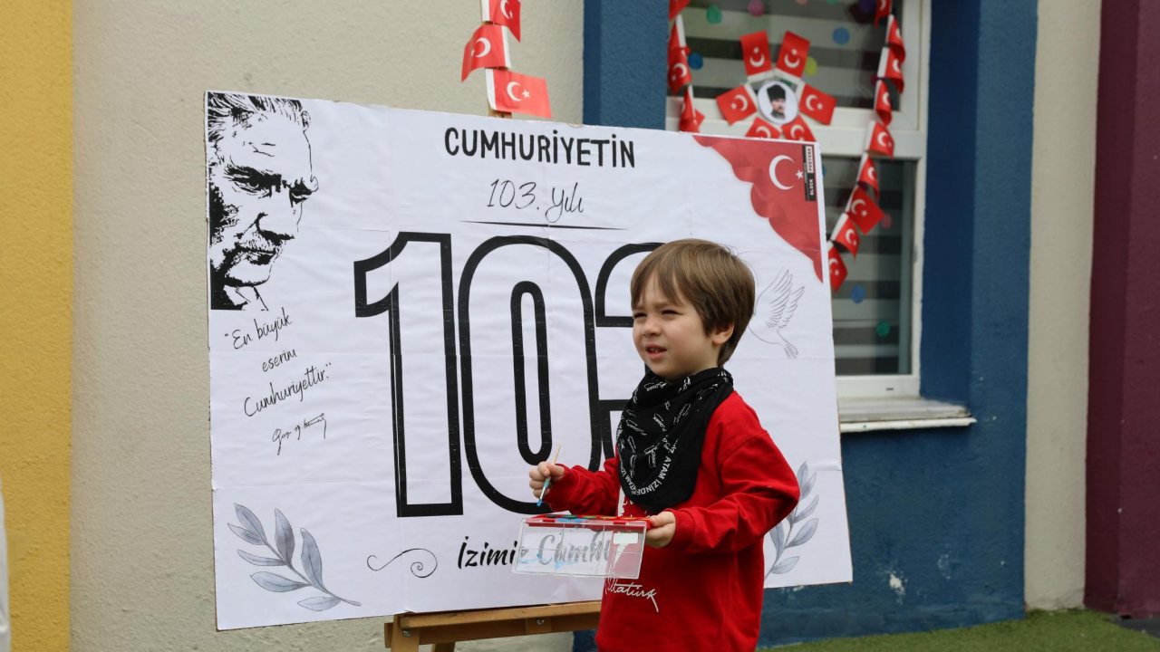 Çerkezköy’de minikler Cumhuriyet’i oyun ve sanatla tanıdı