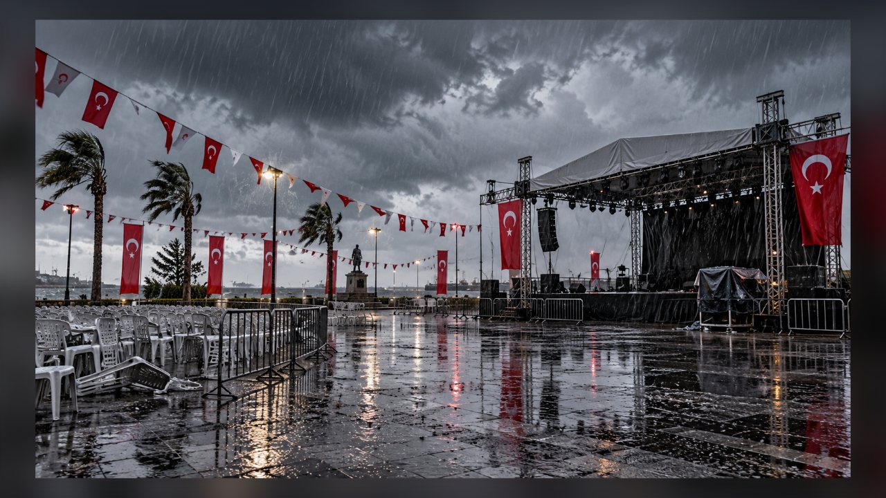 29 Ekim etkinliklerine hava engeli: İki ilçede kutlamalar iptal edildi