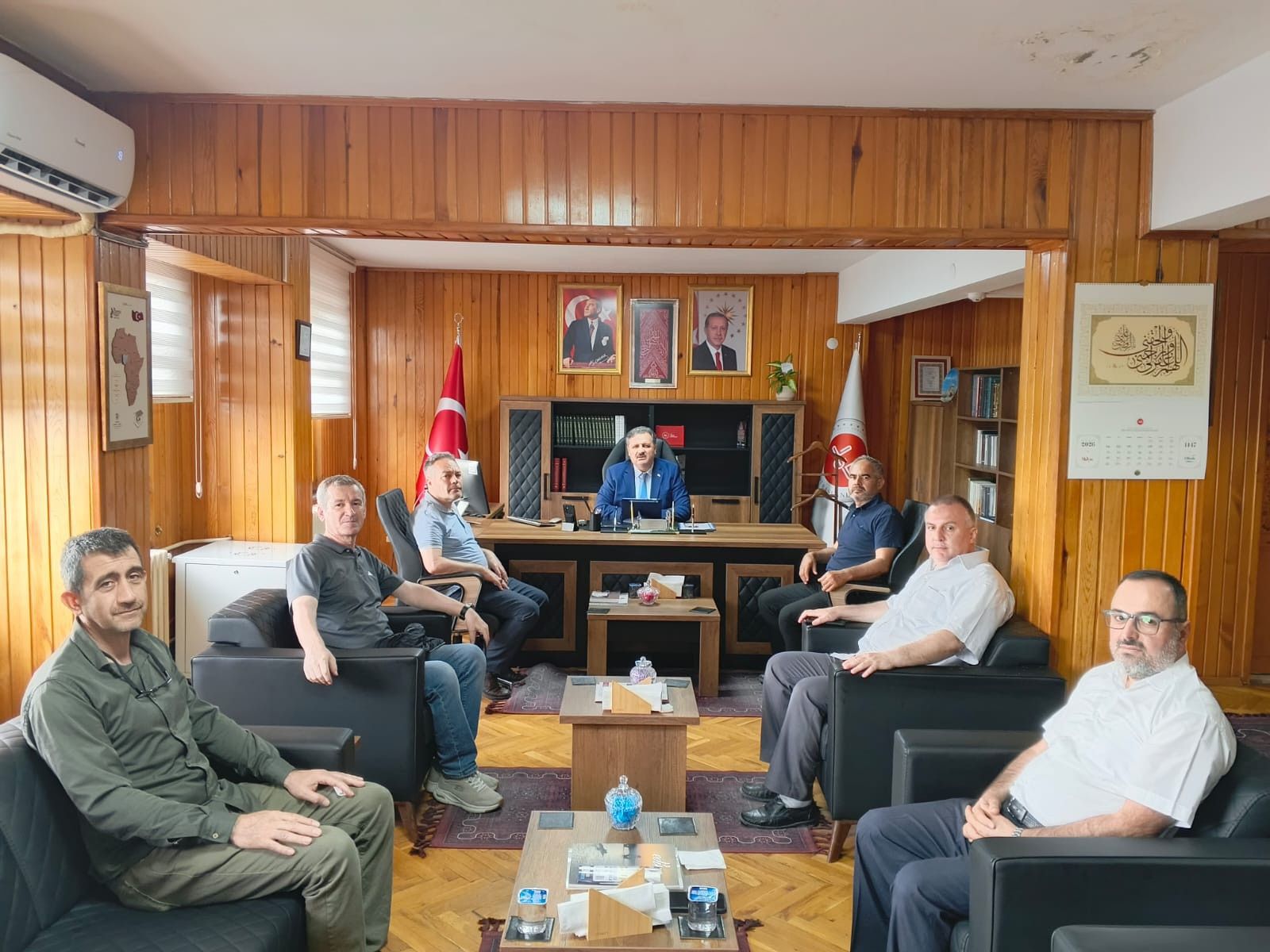 Emekli din görevlilerinden Müftü Çakır’a ziyaret