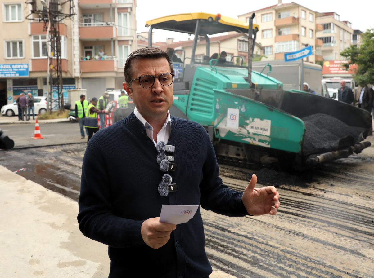 Çerkezköy’de yol çilesine belediye el attı