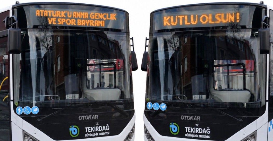 19 Mayıs’ta toplu taşıma ücretsiz