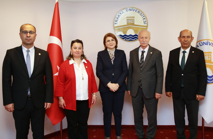 Eğitim Müşaviri Nesibova’dan Rektör Hatipler’e ziyaret