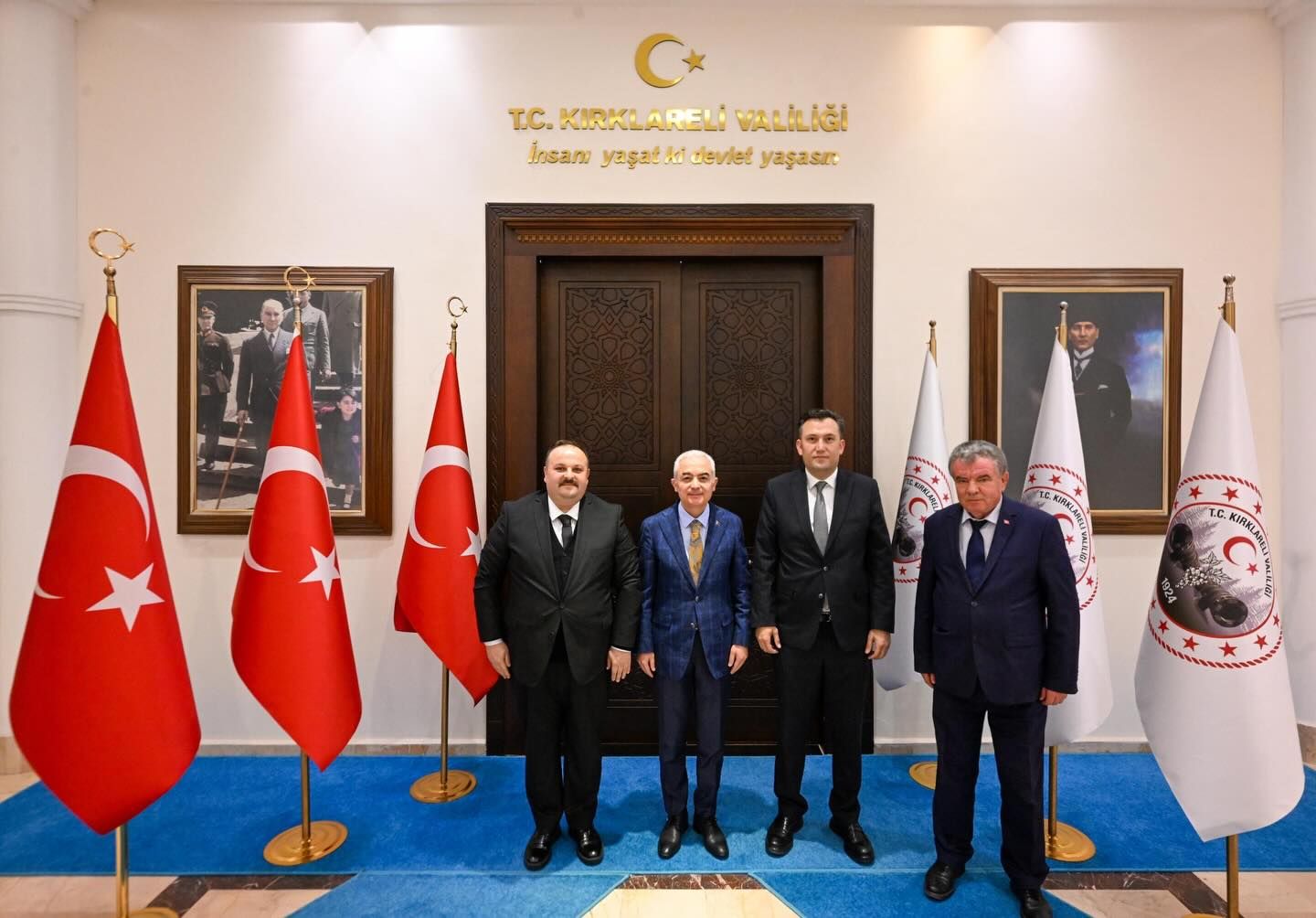 Sendika temsilcilerinden Vali Turan’a ziyaret