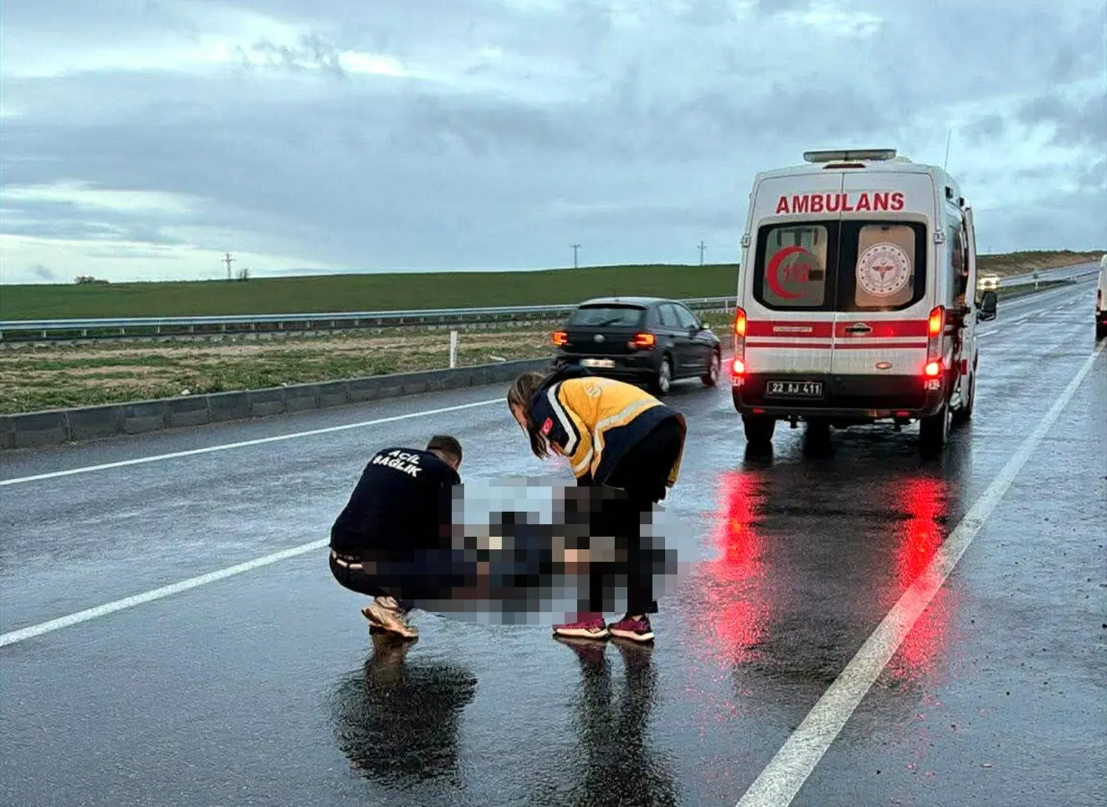 Otomobilin çarptığı yaya, hayatını kaybetti
