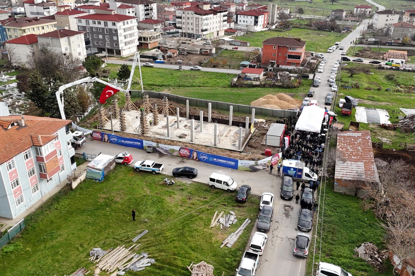 Kapaklı Taziye Evi’nin temeli törenle atıldı
