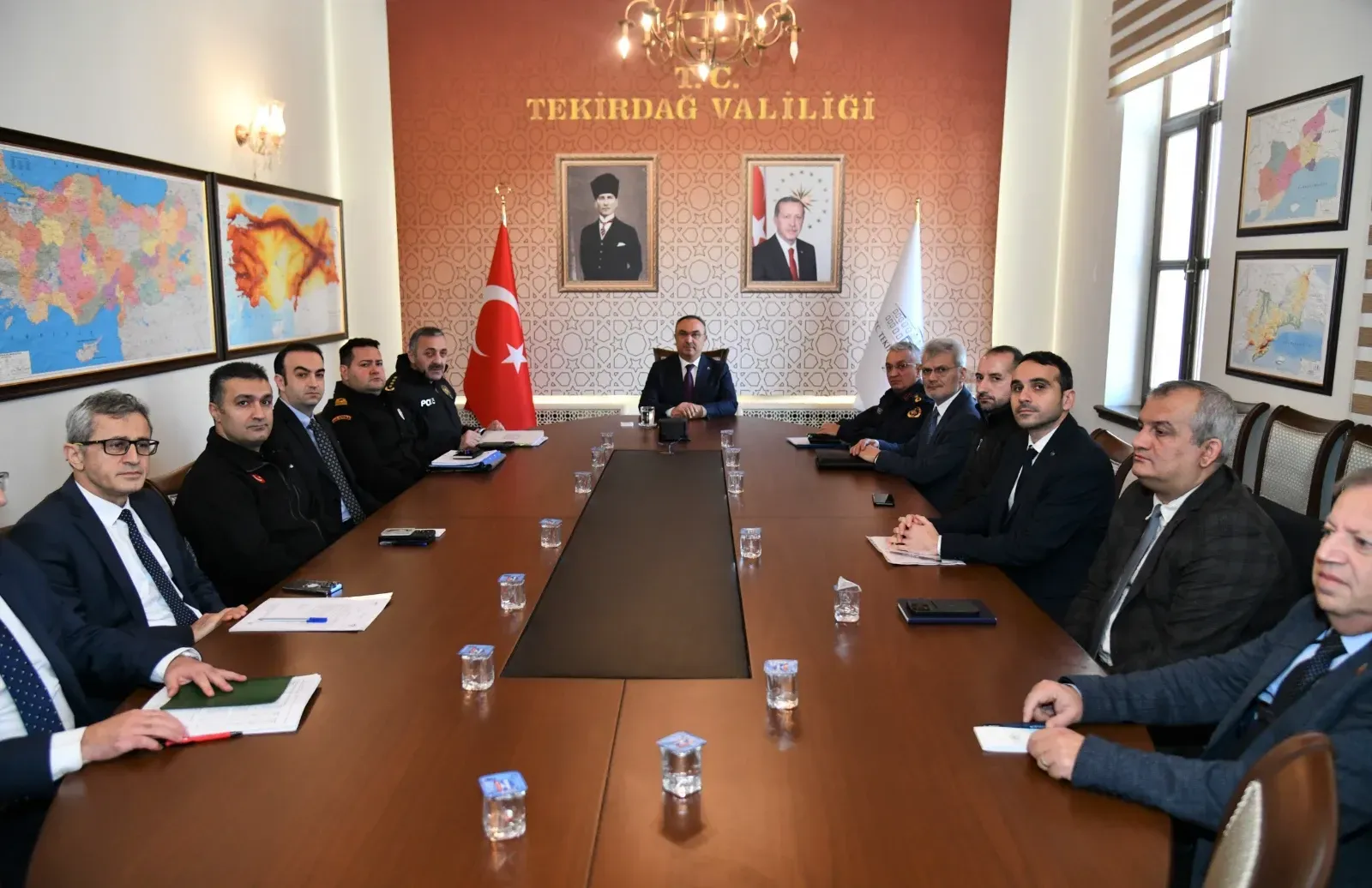 Tekirdağ genelindeki yılbaşı tedbirleri masaya yatırıldı