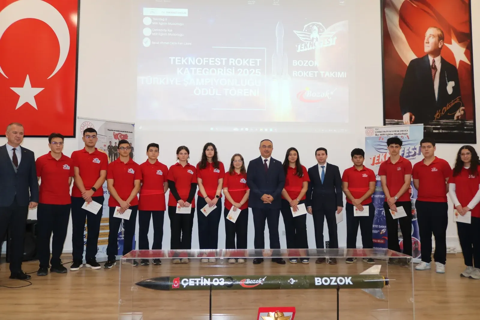 Tekirdağ’ın gururu TEKNOFEST şampiyonları ödüllendirildi