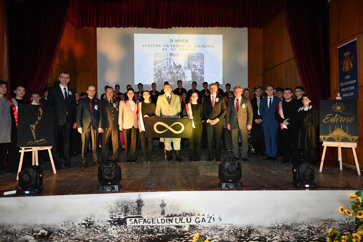 Atamızın Edirne’ye gelişinin 95. yıl dönümü kutlandı