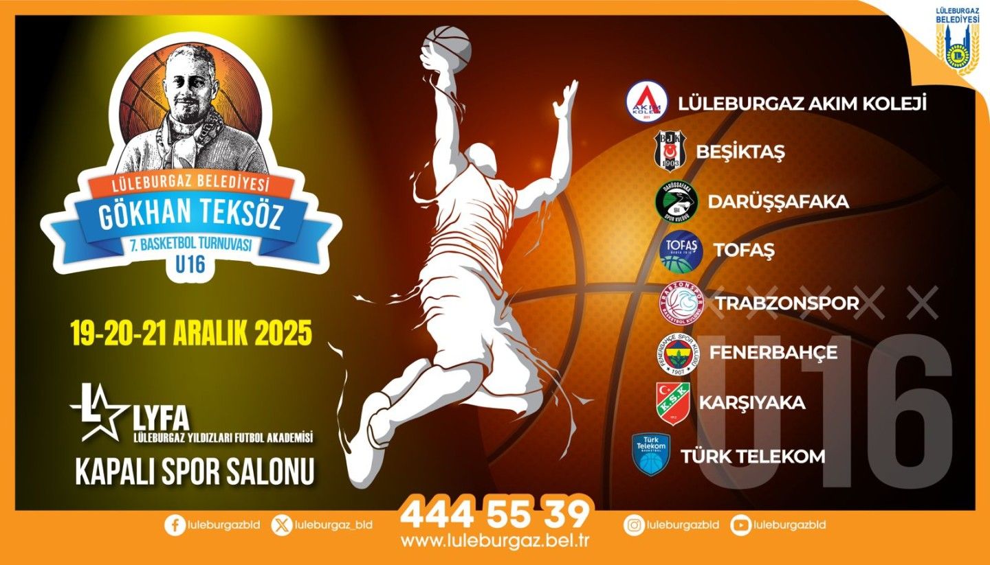 Gökhan Teksöz 7. Basketbol Turnuvası 19 Aralık’ta başlıyor