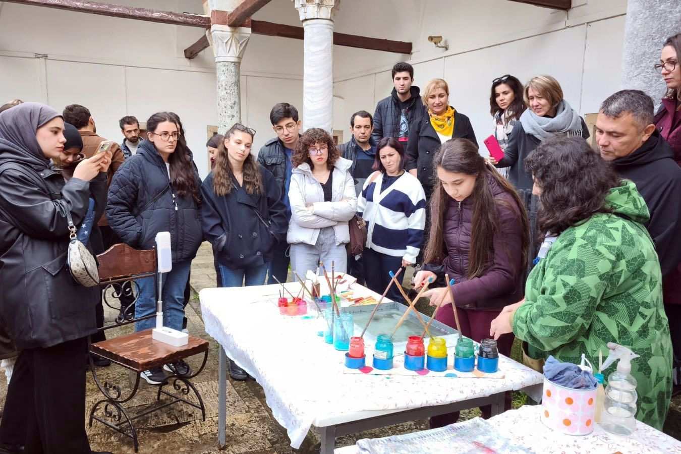 Sağlık Müzesi’nde ebru etkinliği