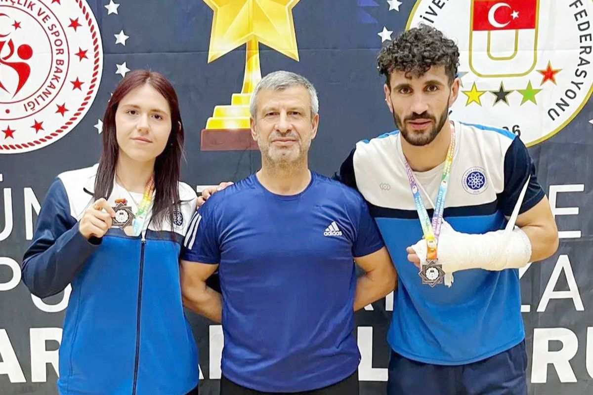 Tekirdağ NKÜ sporcuları şampiyonadan iki madalyayla döndü