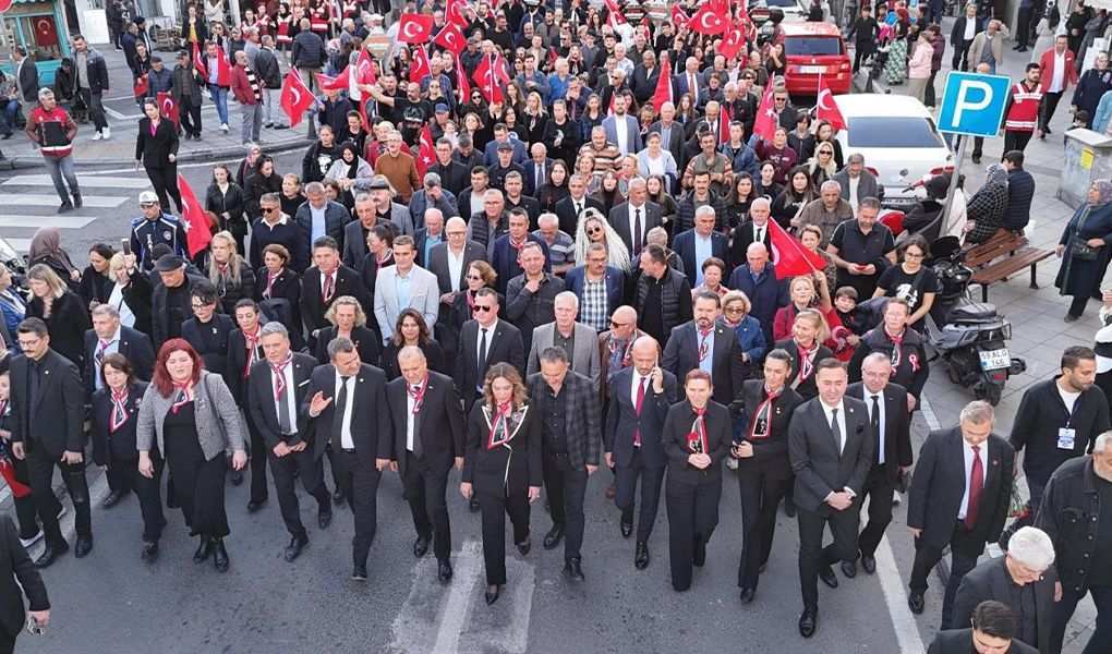 Tekirdağ’da Ata’ya Saygı yürüyüşü