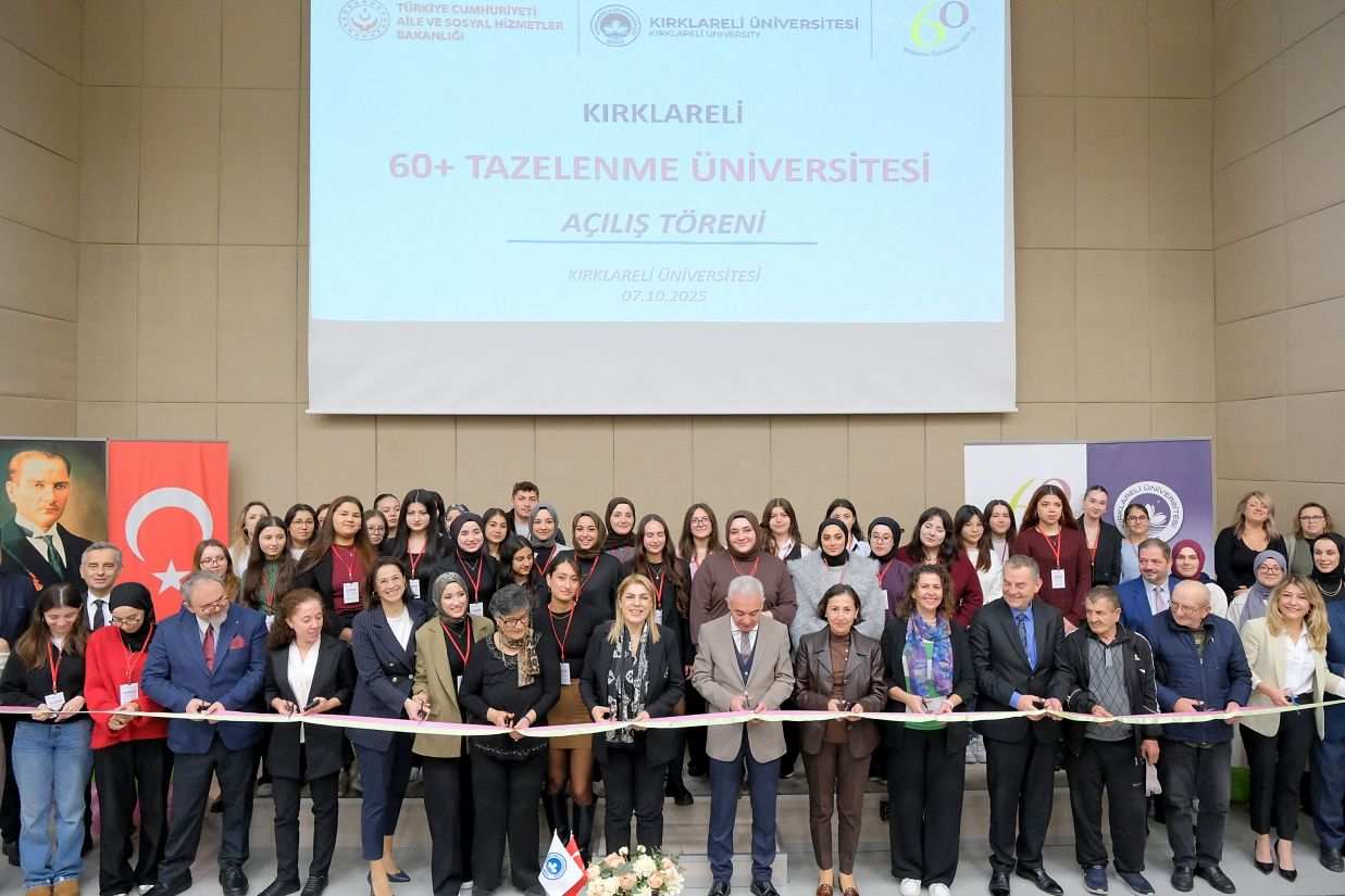 60+ Tazelenme Üniversitesi Kırklareli’nde açıldı