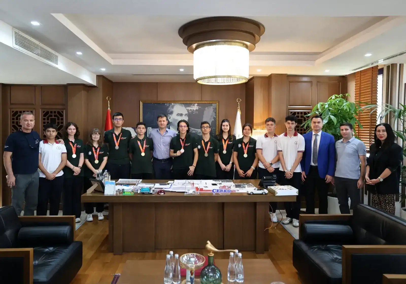 Başkan Akay, Çerkezköy’ün yıldızlarını ağırladı