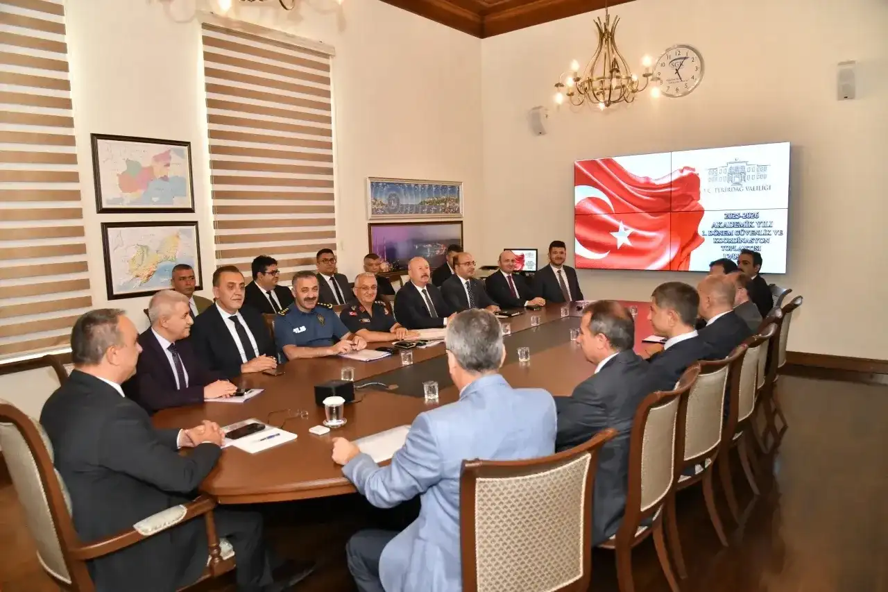Tekirdağ’da güvenlik ve koordinasyon toplantısı yapıldı