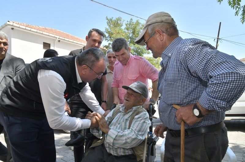 Yangın mağduru vatandaşlara maddi manevi destek
