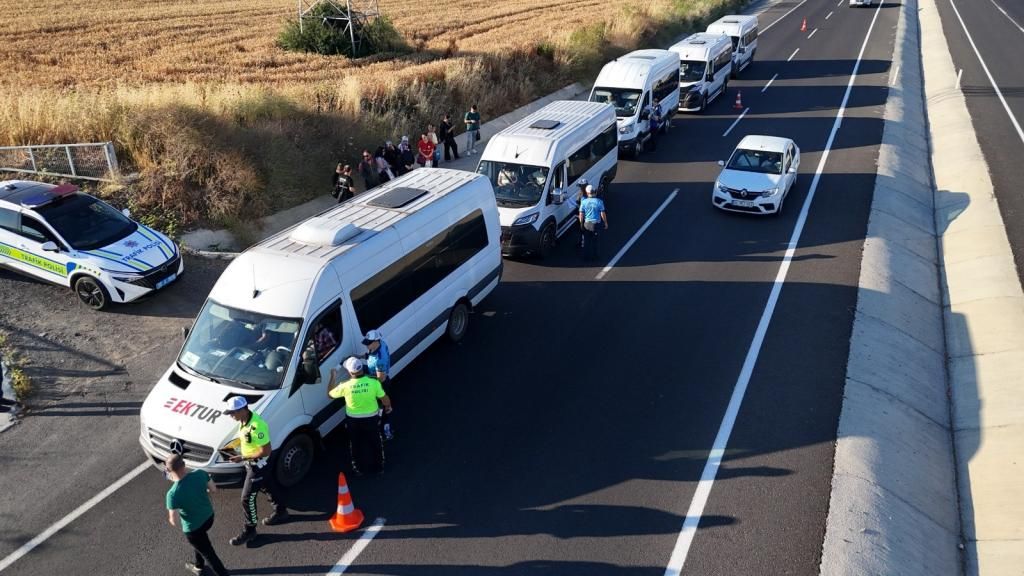 Tekirdağ'da ticari araçlara sıkı denetim